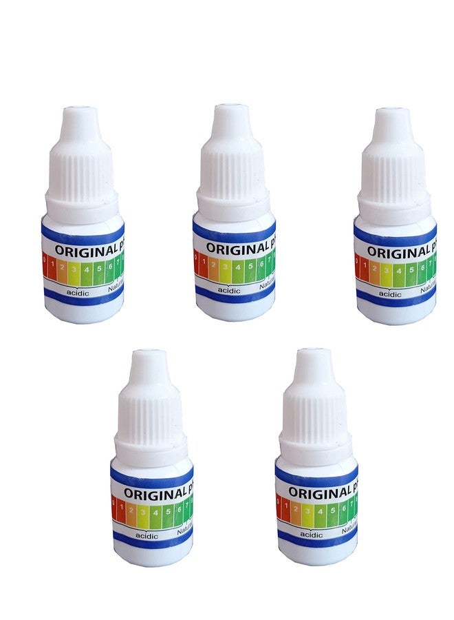 AQUALIQUID RO(Pack Of 5) PH Drop for PH Testing and Alkaline level, for pH Water Testing with pH Color Chart, pH Test Kit, Litmus liquid (5Pcs Bottle) - Image 1